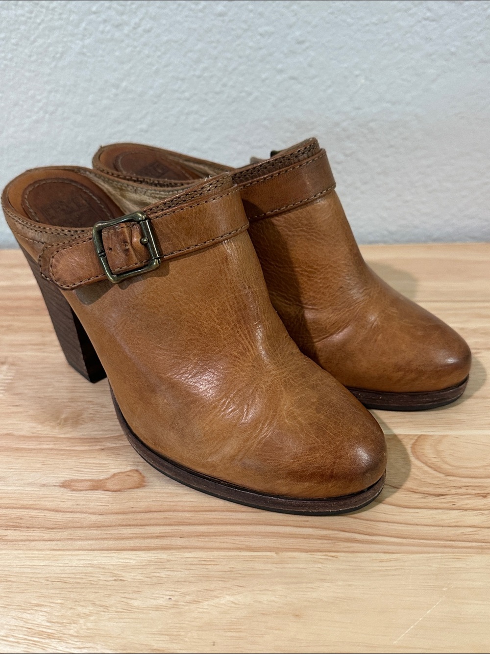 Frye Leather Patty Slingback Clog Size 5.5